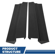 DURAFORCE Fit For 1979-1985 Cadillac Eldorado Black Front+Rear Bumper Fillers Set Of 11