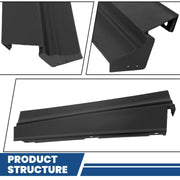 DURAFORCE Fit For 1979-1985 Cadillac Eldorado Black Front+Rear Bumper Fillers Set Of 11