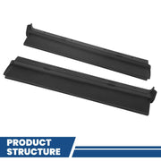 DURAFORCE Fit For 1979-1985 Cadillac Eldorado Black Front+Rear Bumper Fillers Set Of 11
