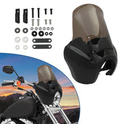 DURAFORCE Front Fairings w/ Smoke 15'' Windshield For Harley Dyna Super Glide T-sport FXR