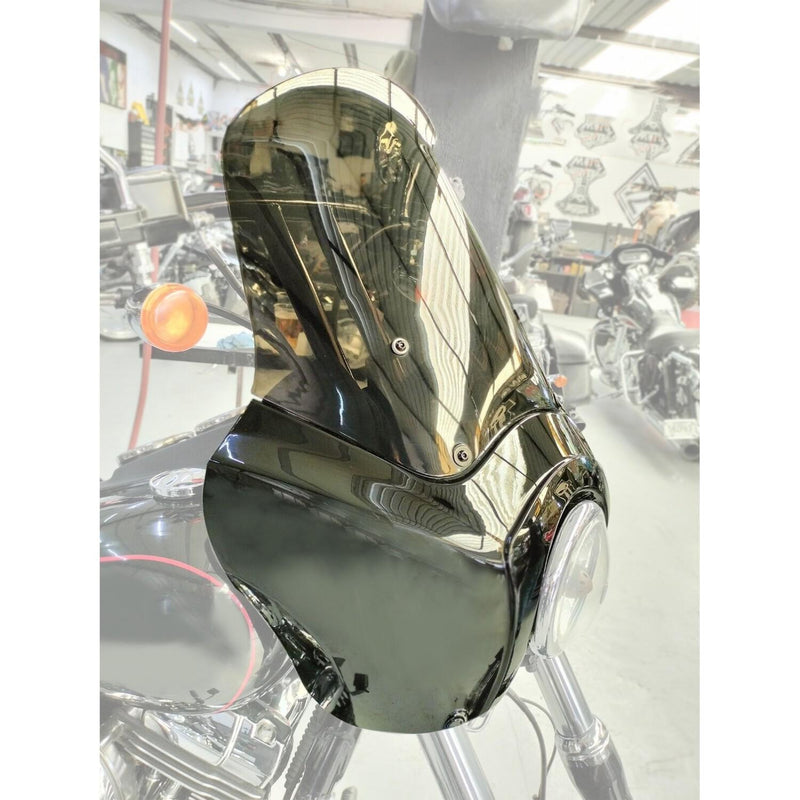 DURAFORCE Front Fairings w/ Smoke 15'' Windshield For Harley Dyna Super Glide T-sport FXR