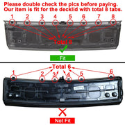 DURAFORCE FOR 2015-2021-2023 FORD MUSTANG CARBON FIBER LOOK TRUNK PANEL DECKLID TRIM COVER