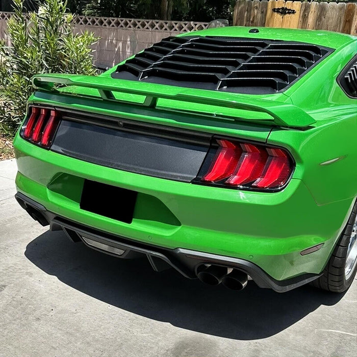 DURAFORCE FOR 2015-2021-2023 FORD MUSTANG CARBON FIBER LOOK TRUNK PANEL DECKLID TRIM COVER