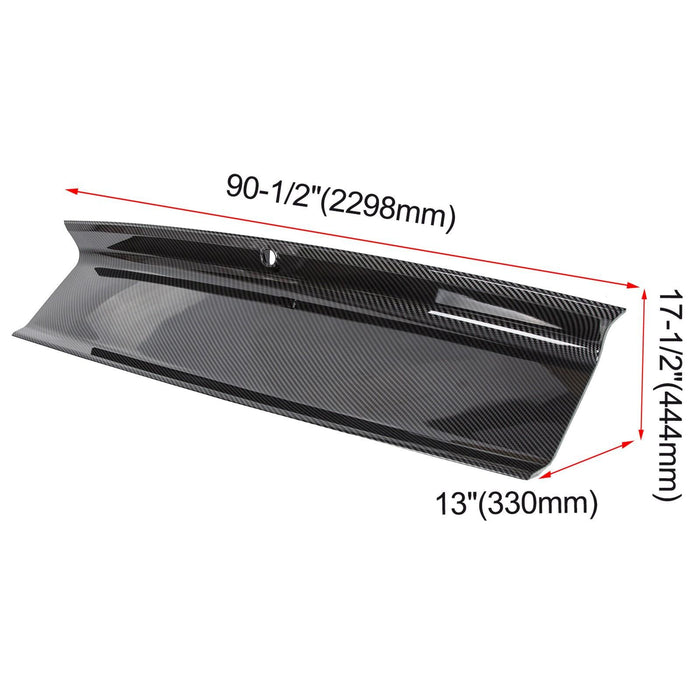 DURAFORCE FOR 2015-2021-2023 FORD MUSTANG CARBON FIBER LOOK TRUNK PANEL DECKLID TRIM COVER