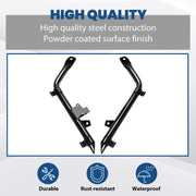 DURAFORCE Lowered Bracket Black Ultra Low Seat Frame Bars For Honda 03-20 Ruckus 50/Zoomer