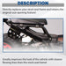 DURAFORCE Lowered Bracket Black Ultra Low Seat Frame Bars For Honda 03-20 Ruckus 50/Zoomer