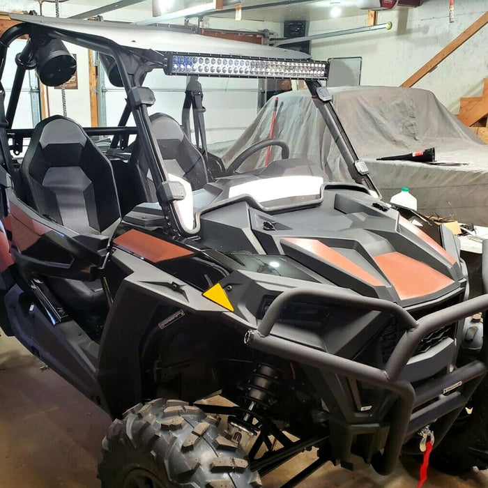 DURAFORCE For 2019-2023 Polaris RZR XP Turbo 4 1000 Front Clear Full Windshield Windscreen
