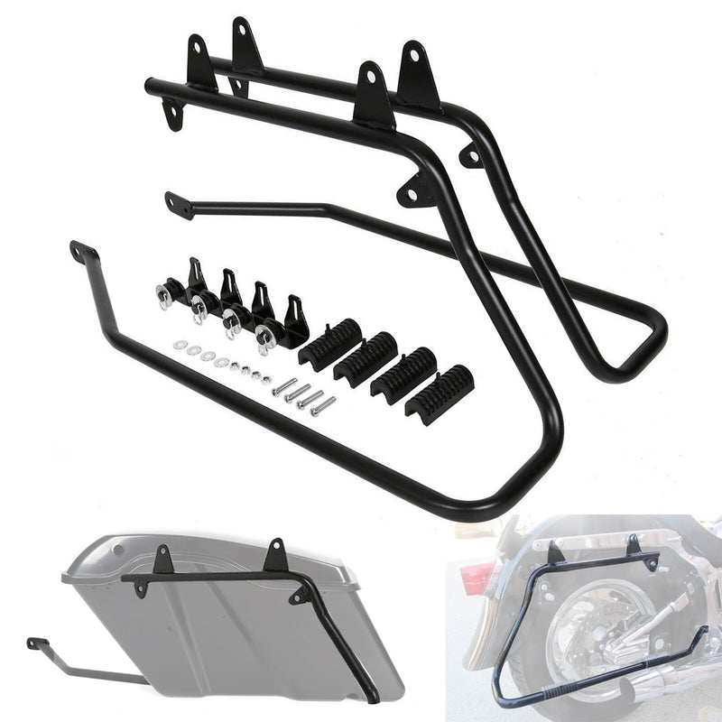 DURAFORCE Hard Saddlebags Saddle Bag Conversion Bracket Mount For Harley Softail Fatboy