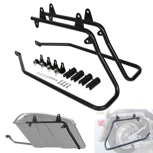 DURAFORCE Hard Saddlebags Saddle Bag Conversion Bracket Mount For Harley Softail Fatboy