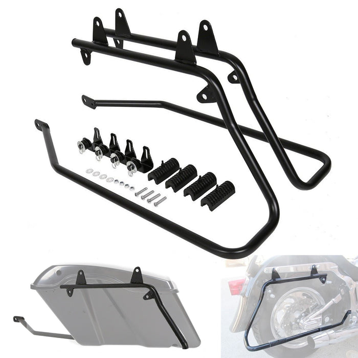 DURAFORCE Hard Saddlebags Saddle Bag Conversion Bracket Mount For Harley Softail Fatboy