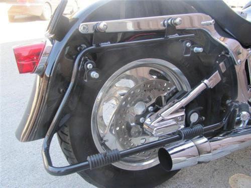 DURAFORCE Hard Saddlebags Saddle Bag Conversion Bracket Mount For Harley Softail Fatboy