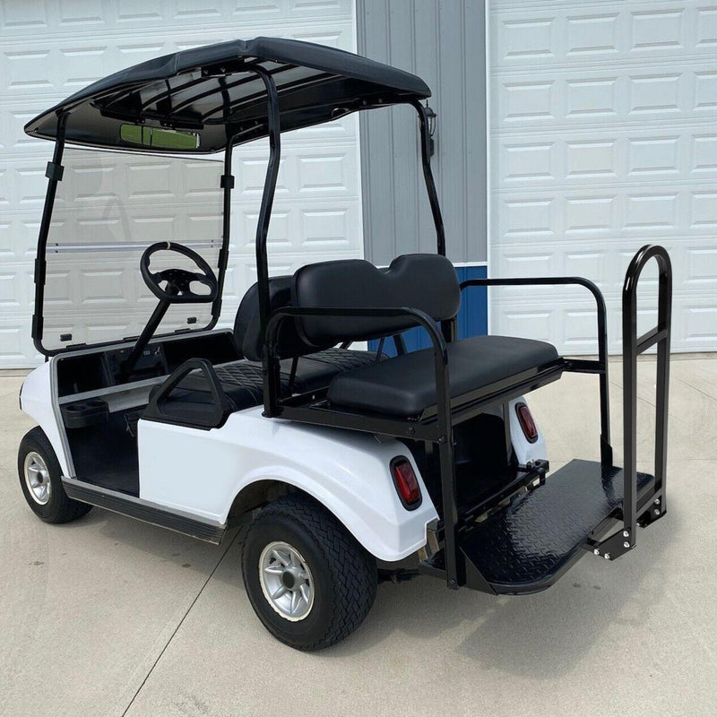 DURAFORCE Rear Flip Seat Kit Back Seat w/Grab Bar For Club Car DS 2000-2013 Golf Cart