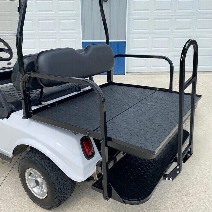DURAFORCE Rear Flip Seat Kit Back Seat w/Grab Bar For Club Car DS 2000-2013 Golf Cart