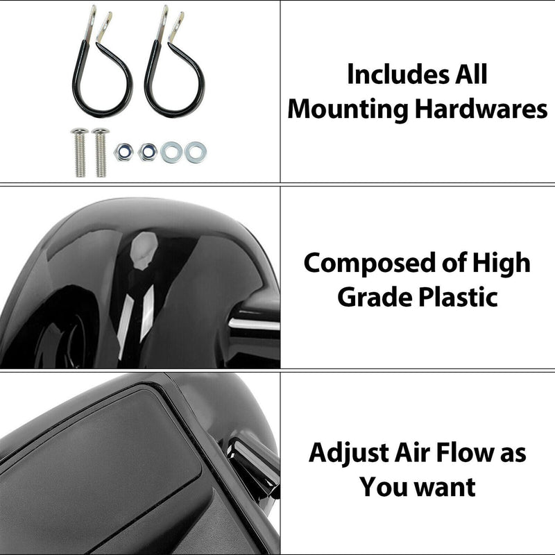 DURAFORCE Lower Fairing 6.5" Speaker Box Pod Fit For Harley Touring Street Glide 14-24