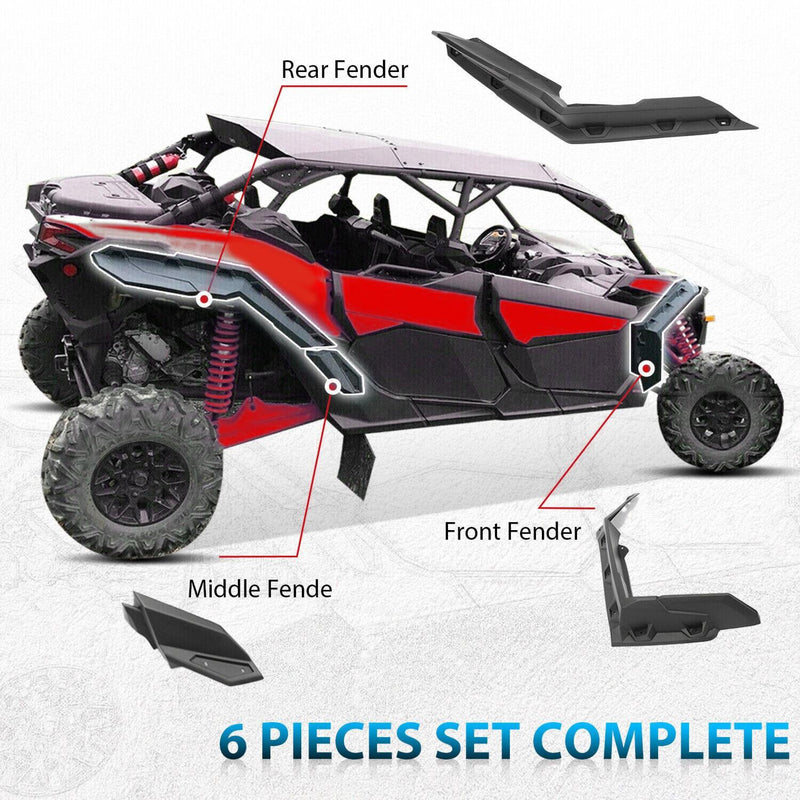 DURAFORCE Fender Flares For Can Am Maverick X3 / MAX Turbo R RR 2017-2024 # 715002973