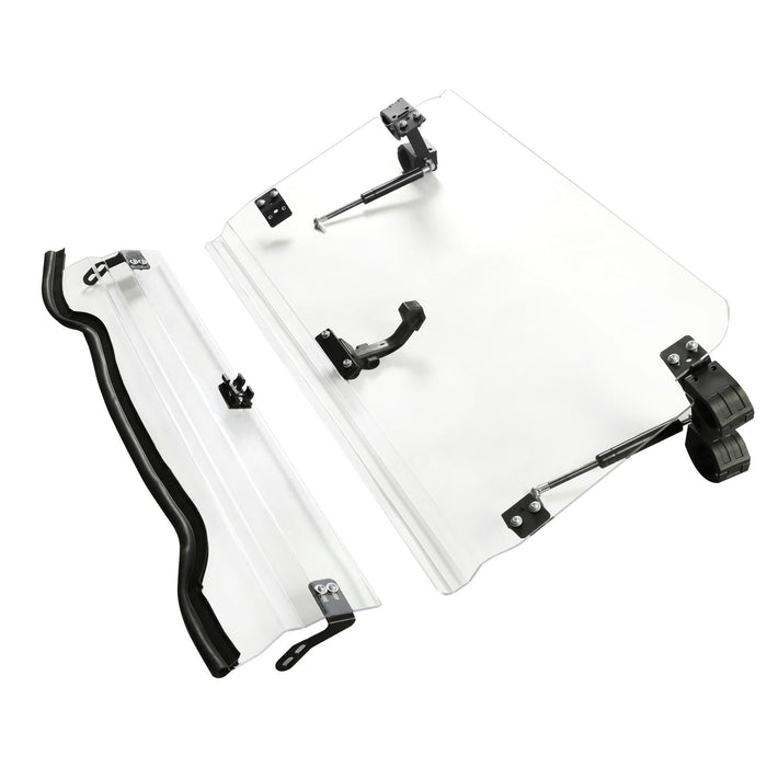 DURAFORCE For 14-18 Polaris RZR XP 1000 /S4 S RZR 900 Full Flip Up Split Windshield 2-IN-1