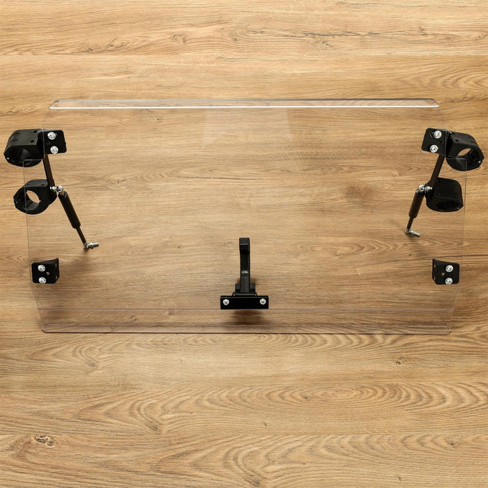 DURAFORCE For 14-18 Polaris RZR XP 1000 /S4 S RZR 900 Full Flip Up Split Windshield 2-IN-1