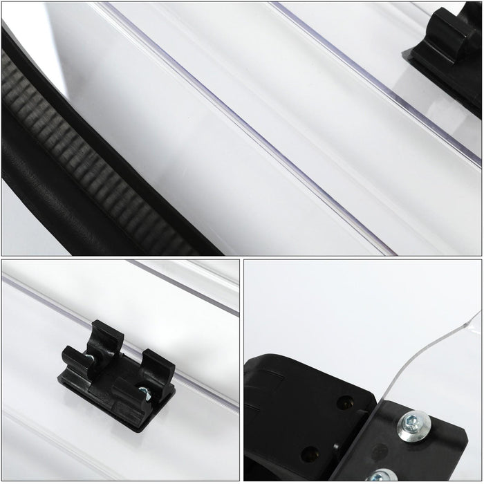 DURAFORCE For 14-18 Polaris RZR XP 1000 /S4 S RZR 900 Full Flip Up Split Windshield 2-IN-1