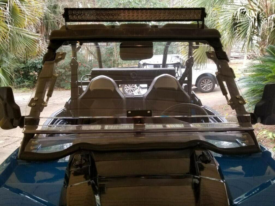 DURAFORCE For 14-18 Polaris RZR XP 1000 /S4 S RZR 900 Full Flip Up Split Windshield 2-IN-1