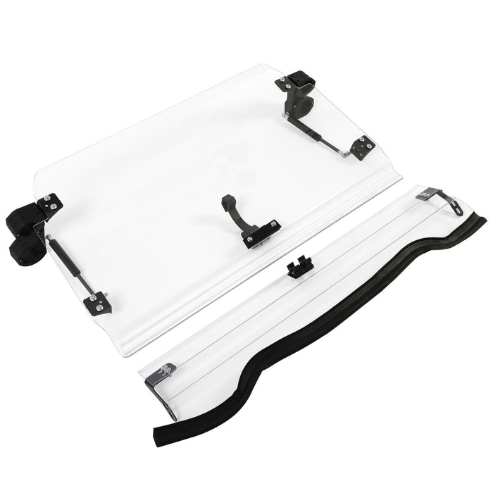 DURAFORCE For 14-18 Polaris RZR XP 1000 /S4 S RZR 900 Full Flip Up Split Windshield 2-IN-1