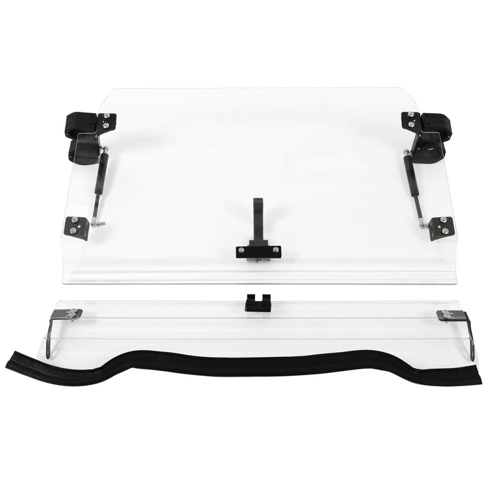 DURAFORCE For 14-18 Polaris RZR XP 1000 /S4 S RZR 900 Full Flip Up Split Windshield 2-IN-1