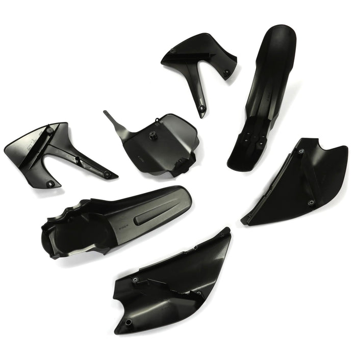 DURAFORCE Restyled Plastics Kit Set Black For Kawasaki KX85 KX100 2001-2013 Motorcycle