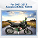 DURAFORCE Restyled Plastics Kit Set Black For Kawasaki KX85 KX100 2001-2013 Motorcycle