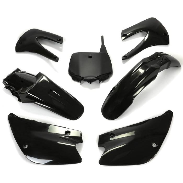 DURAFORCE Restyled Plastics Kit Set Black For Kawasaki KX85 KX100 2001-2013 Motorcycle