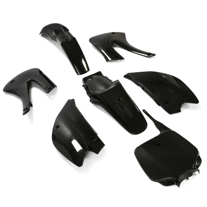 DURAFORCE Restyled Plastics Kit Set Black For Kawasaki KX85 KX100 2001-2013 Motorcycle