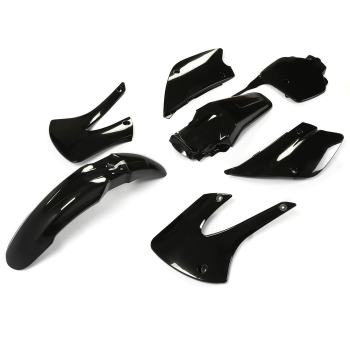 DURAFORCE Restyled Plastics Kit Set Black For Kawasaki KX85 KX100 2001-2013 Motorcycle