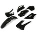 DURAFORCE Restyled Plastics Kit Set Black For Kawasaki KX85 KX100 2001-2013 Motorcycle