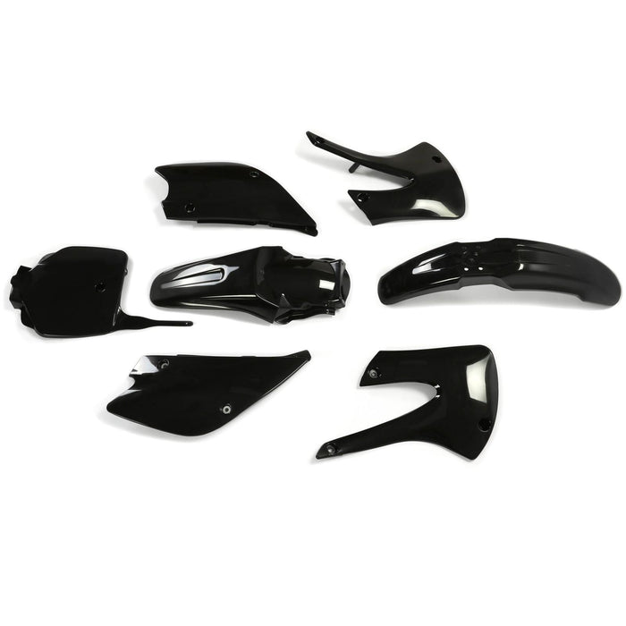 DURAFORCE Restyled Plastics Kit Set Black For Kawasaki KX85 KX100 2001-2013 Motorcycle