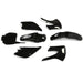 DURAFORCE Restyled Plastics Kit Set Black For Kawasaki KX85 KX100 2001-2013 Motorcycle