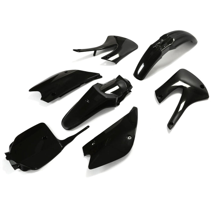 DURAFORCE Restyled Plastics Kit Set Black For Kawasaki KX85 KX100 2001-2013 Motorcycle