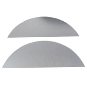 DURAFORCE Pair of Steel Round Single Axle Trailer Fenders & Fender Backs For 14"-16" Wheel
