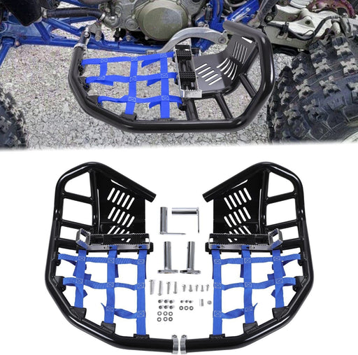 DURAFORCE For Honda TRX 450R 450ER Sportrax 450 All Year Nerf Bars Pro Peg Heel Guard Blue