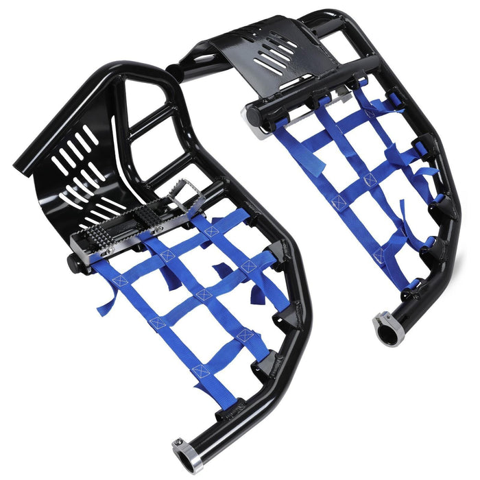 DURAFORCE For Honda TRX 450R 450ER Sportrax 450 All Year Nerf Bars Pro Peg Heel Guard Blue
