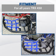 DURAFORCE For Honda TRX 450R 450ER Sportrax 450 All Year Nerf Bars Pro Peg Heel Guard Blue