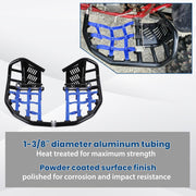 DURAFORCE For Honda TRX 450R 450ER Sportrax 450 All Year Nerf Bars Pro Peg Heel Guard Blue