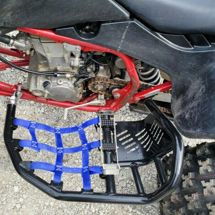 DURAFORCE For Honda TRX 450R 450ER Sportrax 450 All Year Nerf Bars Pro Peg Heel Guard Blue