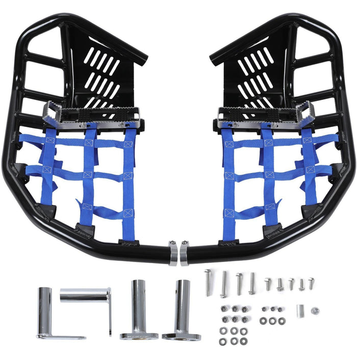 DURAFORCE For Honda TRX 450R 450ER Sportrax 450 All Year Nerf Bars Pro Peg Heel Guard Blue