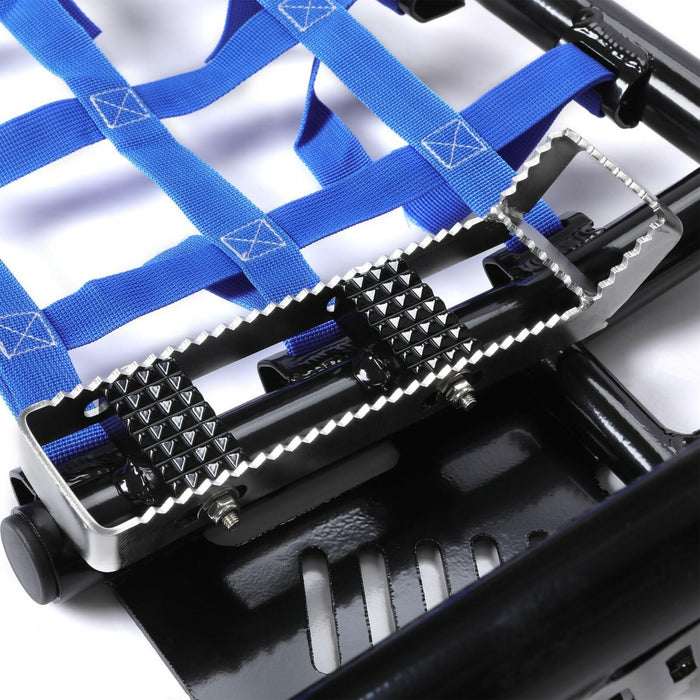 DURAFORCE For Honda TRX 450R 450ER Sportrax 450 All Year Nerf Bars Pro Peg Heel Guard Blue