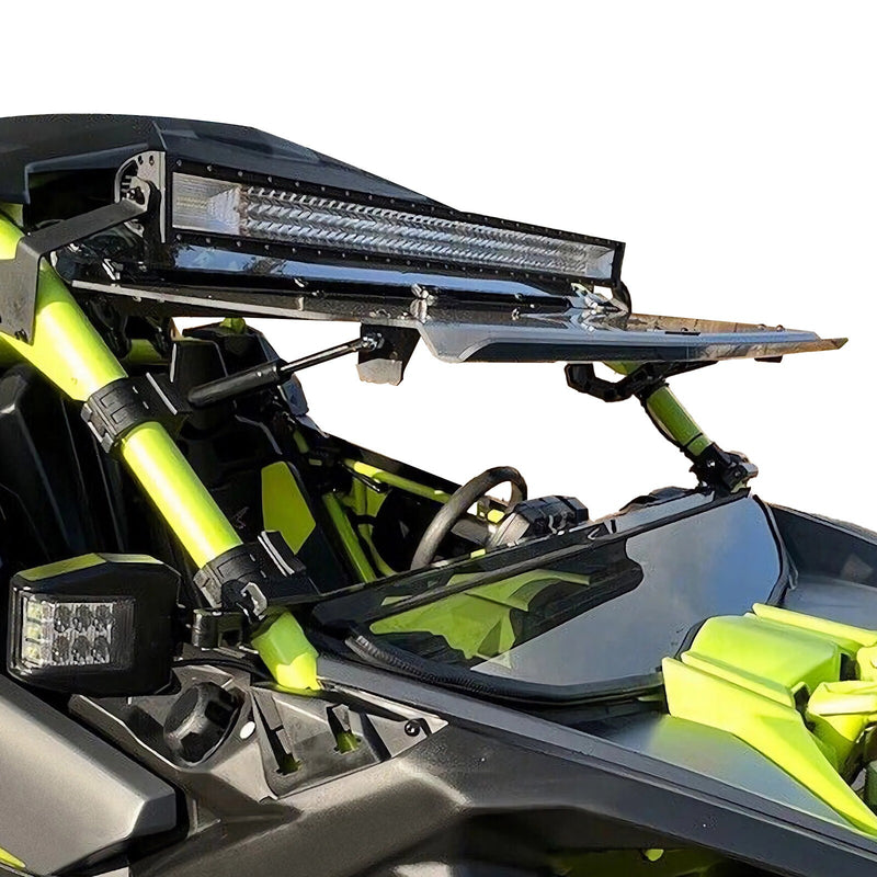 DURAFORCE 2-IN-1 Flip Smoked Windshield for Can-Am Maverick X3 (64"/ 72") 2017-2025