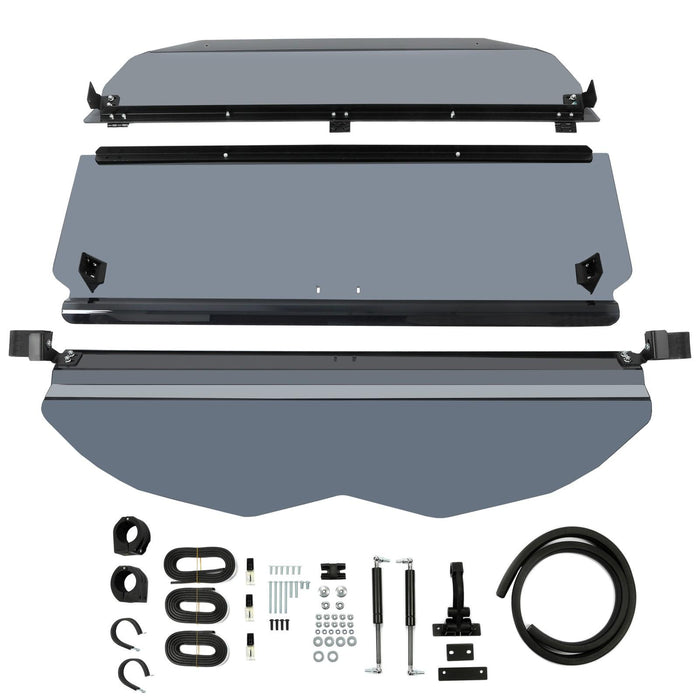 DURAFORCE 2-IN-1 Flip Smoked Windshield for Can-Am Maverick X3 (64"/ 72") 2017-2025