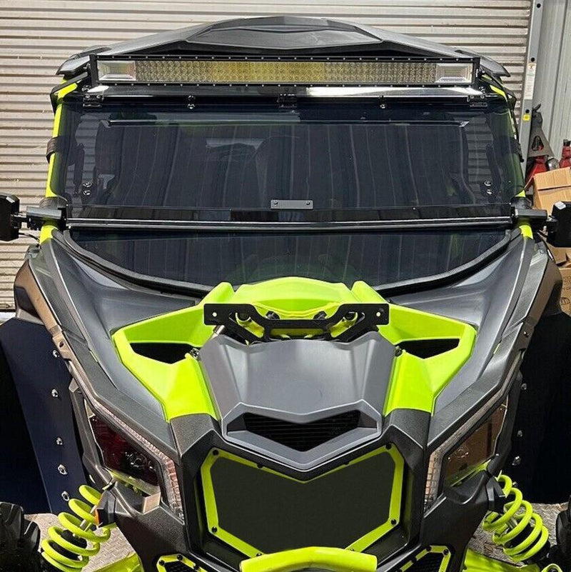 DURAFORCE 2-IN-1 Flip Smoked Windshield for Can-Am Maverick X3 (64"/ 72") 2017-2025