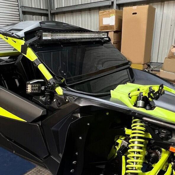 DURAFORCE 2-IN-1 Flip Smoked Windshield for Can-Am Maverick X3 (64"/ 72") 2017-2025