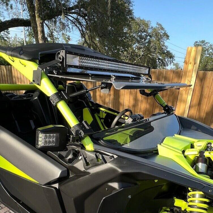 DURAFORCE 2-IN-1 Flip Smoked Windshield for Can-Am Maverick X3 (64"/ 72") 2017-2025