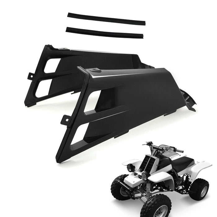 DURAFORCE For Yamaha Banshee 350 Gas Tank Side Covers Plastic Wrap 1987-2006 Black