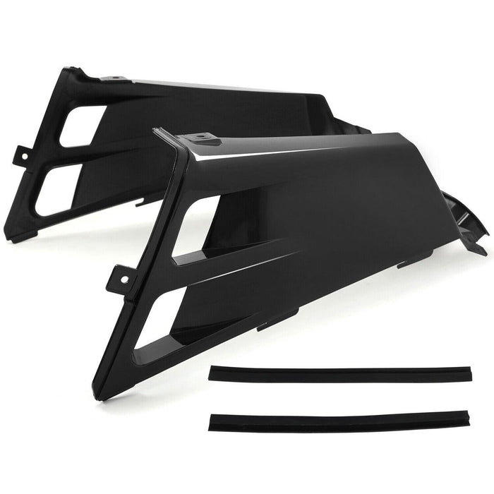 DURAFORCE For Yamaha Banshee 350 Gas Tank Side Covers Plastic Wrap 1987-2006 Black