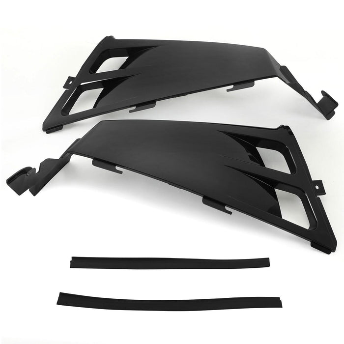 DURAFORCE For Yamaha Banshee 350 Gas Tank Side Covers Plastic Wrap 1987-2006 Black